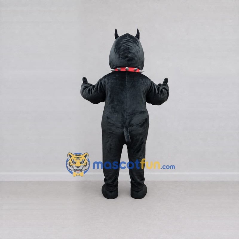 Custom Black and White Bulldog Mascot Costume Adult Full Body Suit for Sports Events Custom Black and White Bulldog Mascot Costume Adult Full Body Suit for Sports Events