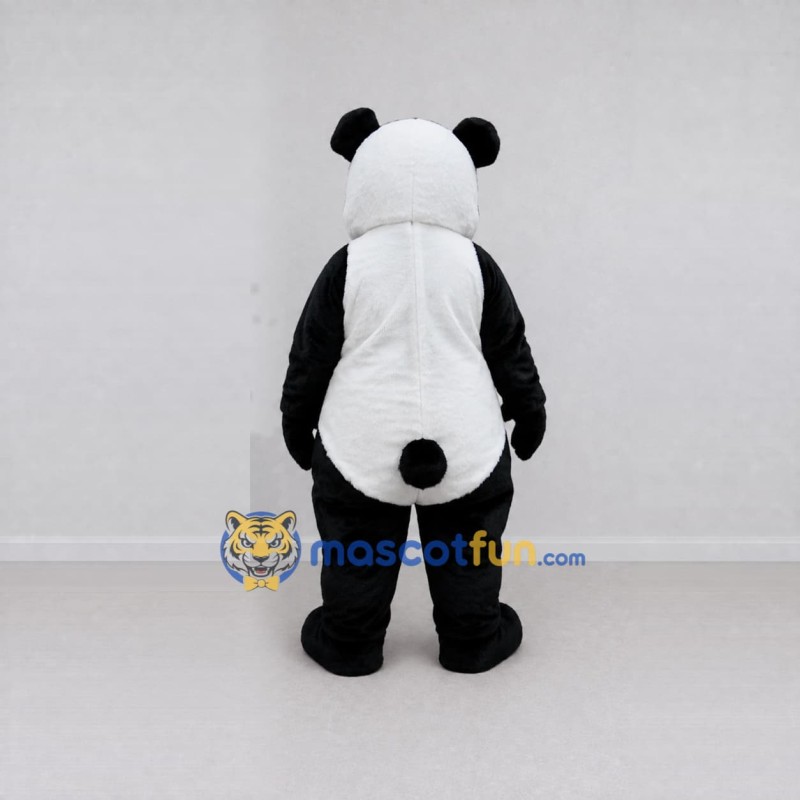 Custom Black and White Panda Mascot Costume Adult Full Body Suit for Wildlife Events