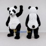 Custom Black and White Panda Mascot Costume Adult Full Body Suit for Wildlife Events