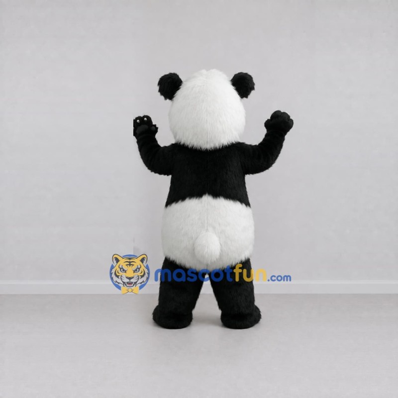 Custom Black and White Panda Mascot Costume Adult Full Body Suit for Wildlife Events Custom Black and White Panda Mascot Costume Adult Full Body Suit for Wildlife Events