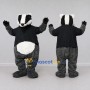 Custom Gray Black and White Badger in T-Shirt Mascot Costume Adult Full Body Suit for Woodland Events