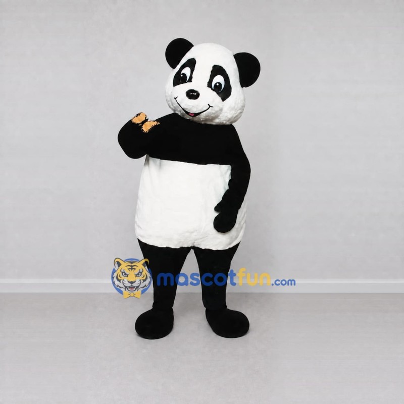 Custom Black and White Panda Mascot Costume Adult Full Body Suit for Children's Events Custom Black and White Panda Mascot Costume Adult Full Body Suit for Children's Events