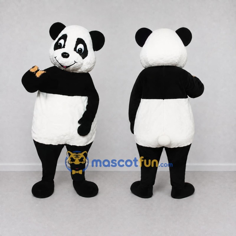 Custom Black and White Panda Mascot Costume Adult Full Body Suit for Children's Events Custom Black and White Panda Mascot Costume Adult Full Body Suit for Children's Events