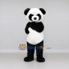 Custom Black and White Panda Mascot Costume Adult Full Body Suit for Children's Events Custom Black and White Panda Mascot Costume Adult Full Body Suit for Children's Events
