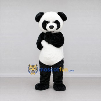 Custom Black and White Panda Mascot Costume Adult Full Body Suit for Children's Events Custom Black and White Panda Mascot Costume Adult Full Body Suit for Children's Events