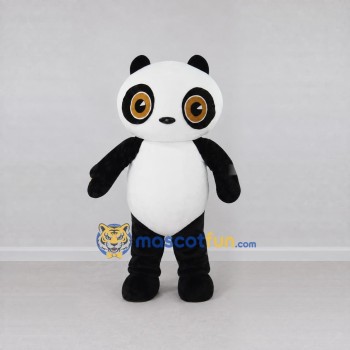 Custom Black and White Panda Mascot Costume Adult Full Body Suit for Children's Events Custom Black and White Panda Mascot Costume Adult Full Body Suit for Children's Events