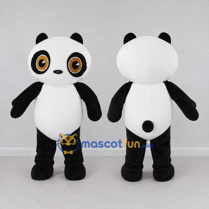 Custom Black and White Panda Mascot Costume Adult Full Body Suit for Children's Events Custom Black and White Panda Mascot Costume Adult Full Body Suit for Children's Events