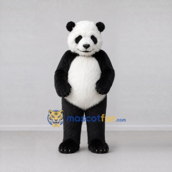 Custom Black and White Panda Mascot Costume Adult Full Body Suit for Wildlife Events Custom Black and White Panda Mascot Costume Adult Full Body Suit for Wildlife Events