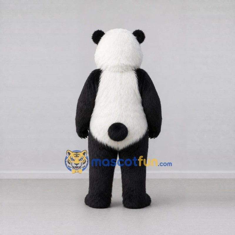 Custom Black and White Panda Mascot Costume Adult Full Body Suit for Wildlife Events Custom Black and White Panda Mascot Costume Adult Full Body Suit for Wildlife Events