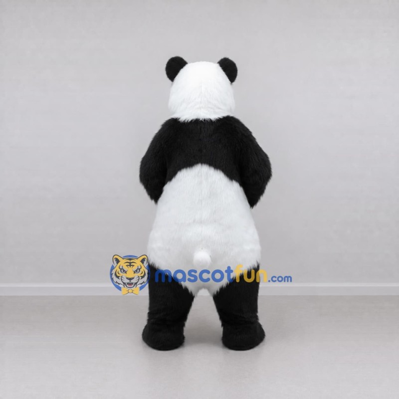 Custom Black and White Panda Mascot Costume Adult Full Body Suit for Wildlife Events Custom Black and White Panda Mascot Costume Adult Full Body Suit for Wildlife Events