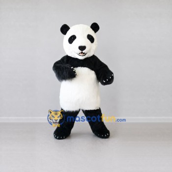 Custom Black and White Panda Mascot Costume Adult Full Body Suit for Wildlife Events Custom Black and White Panda Mascot Costume Adult Full Body Suit for Wildlife Events