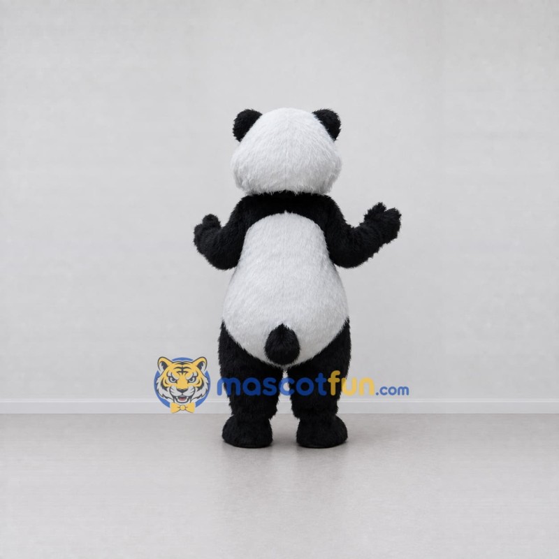 Custom Black and White Panda Mascot Costume Adult Full Body Suit for Children's Events Custom Black and White Panda Mascot Costume Adult Full Body Suit for Children's Events