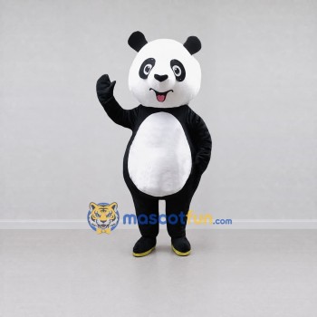 Custom Black and White Panda Mascot Costume Adult Full Body Suit for Children's Events Custom Black and White Panda Mascot Costume Adult Full Body Suit for Children's Events
