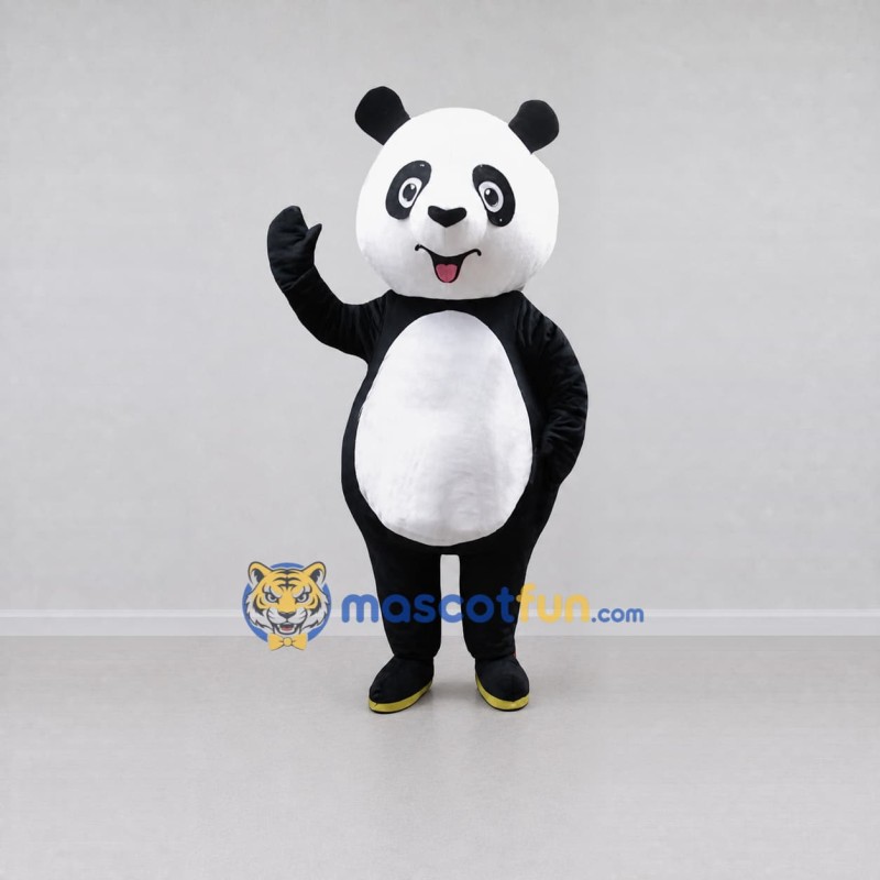 Custom Black and White Panda Mascot Costume Adult Full Body Suit for Children's Events Custom Black and White Panda Mascot Costume Adult Full Body Suit for Children's Events