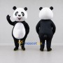 Custom Black and White Panda Mascot Costume Adult Full Body Suit for Children's Events