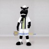 Custom Black and White Horse in Sportswear Mascot Costume Adult Full Body Suit for Sports Events Custom Black and White Horse in Sportswear Mascot Costume Adult Full Body Suit for Sports Events