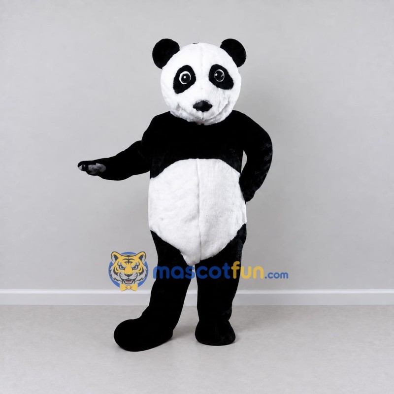 Custom Black and White Panda Mascot Costume Adult Full Body Suit for Children's Events Custom Black and White Panda Mascot Costume Adult Full Body Suit for Children's Events