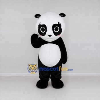 Custom Black and White Panda Mascot Costume Adult Full Body Suit for Children's Events Custom Black and White Panda Mascot Costume Adult Full Body Suit for Children's Events