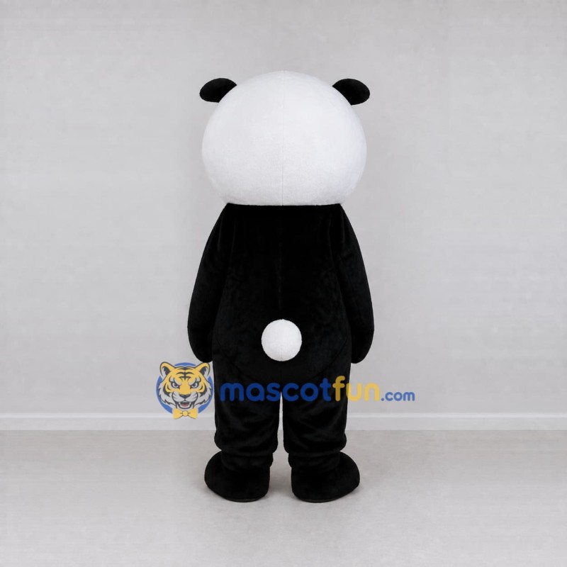 Custom Black and White Panda Mascot Costume Adult Full Body Suit for Children's Events Custom Black and White Panda Mascot Costume Adult Full Body Suit for Children's Events