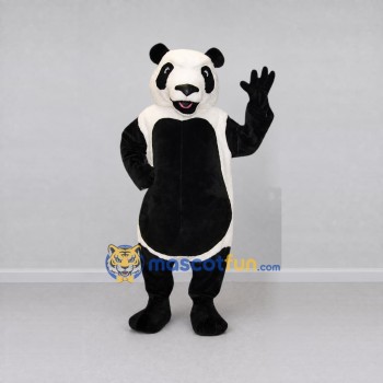 Custom Black and White Panda Mascot Costume Adult Full Body Suit for Children's Events