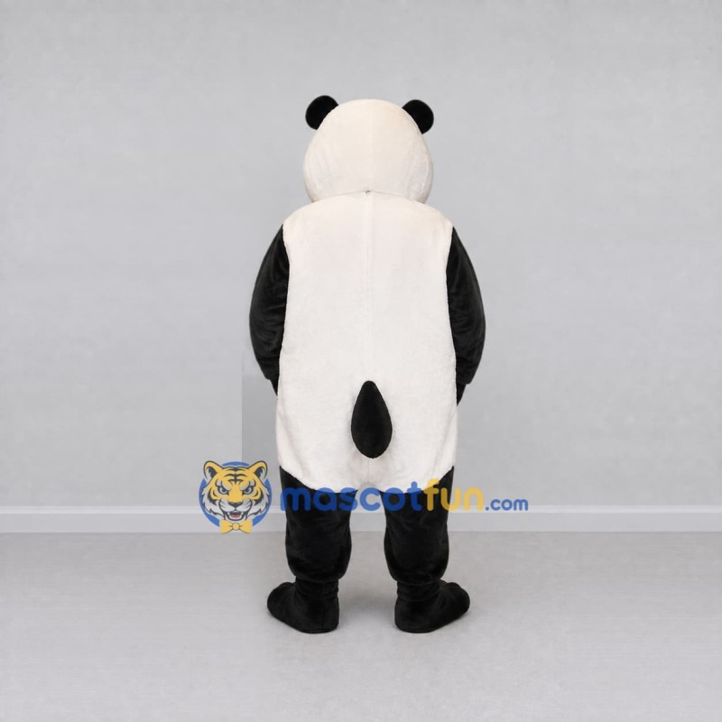 Custom Black and White Panda Mascot Costume Adult Full Body Suit for Children's Events