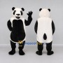 Custom Black and White Panda Mascot Costume Adult Full Body Suit for Children's Events