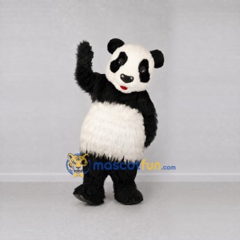 Custom Black and White Panda Mascot Costume Adult Full Body Suit for Wildlife Events Custom Black and White Panda Mascot Costume Adult Full Body Suit for Wildlife Events