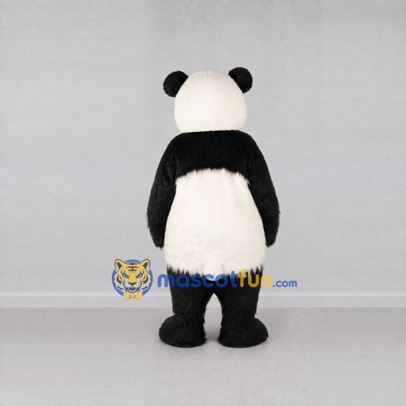 Custom Black and White Panda Mascot Costume Adult Full Body Suit for Wildlife Events Custom Black and White Panda Mascot Costume Adult Full Body Suit for Wildlife Events
