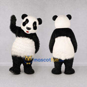 Custom Black and White Panda Mascot Costume Adult Full Body Suit for Wildlife Events