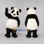 Custom Black and White Panda Mascot Costume Adult Full Body Suit for Wildlife Events