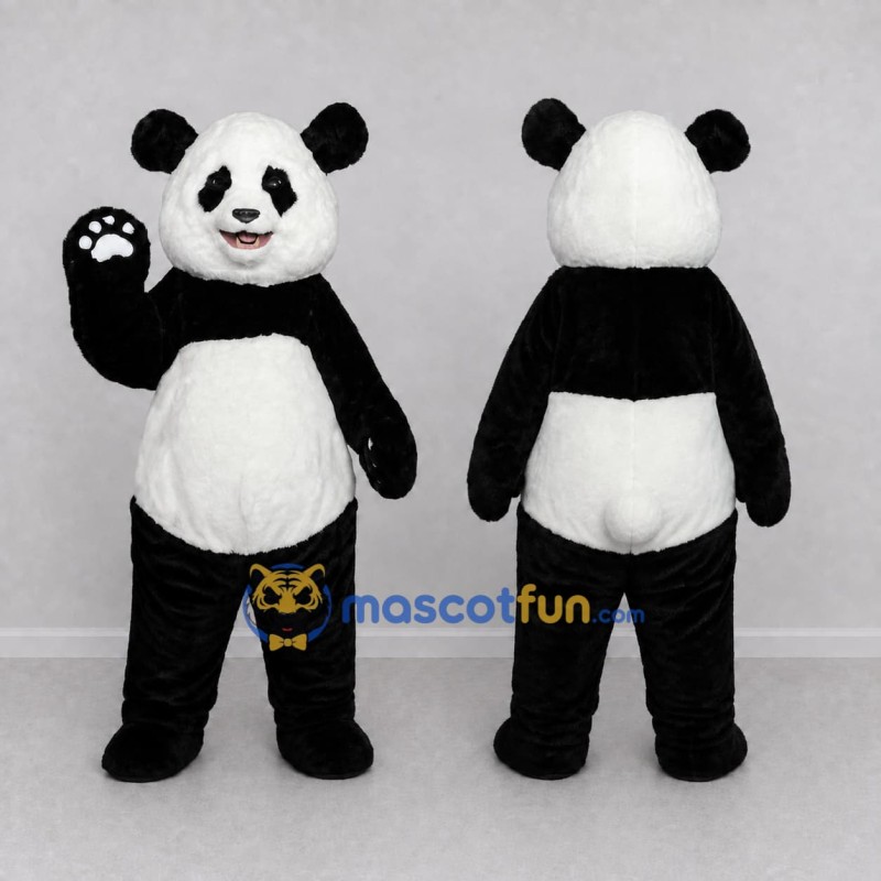 Custom Black and White Panda Mascot Costume Adult Full Body Suit for Wildlife Events Custom Black and White Panda Mascot Costume Adult Full Body Suit for Wildlife Events