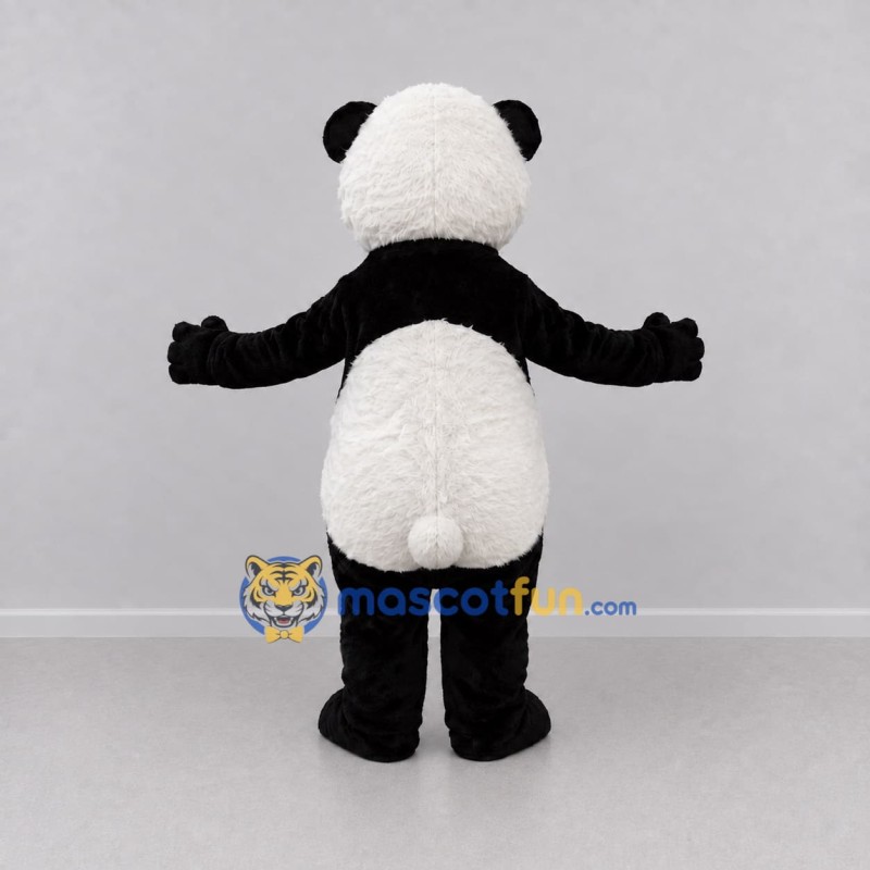 Custom Black and White Panda Mascot Costume Adult Full Body Suit for Children's Events Custom Black and White Panda Mascot Costume Adult Full Body Suit for Children's Events