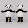 Custom Black and White Panda Mascot Costume Adult Full Body Suit for Children's Events