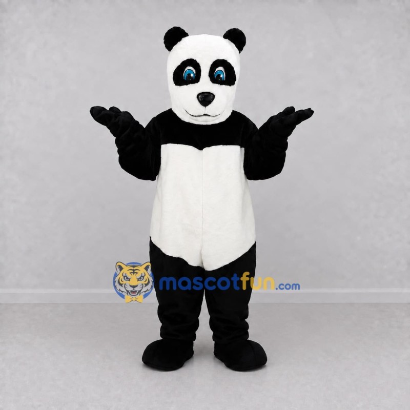 Custom Black and White Panda Mascot Costume Adult Full Body Suit for Children's Events Custom Black and White Panda Mascot Costume Adult Full Body Suit for Children's Events