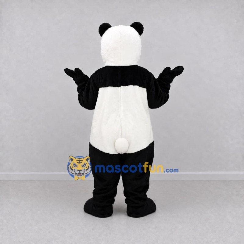 Custom Black and White Panda Mascot Costume Adult Full Body Suit for Children's Events Custom Black and White Panda Mascot Costume Adult Full Body Suit for Children's Events