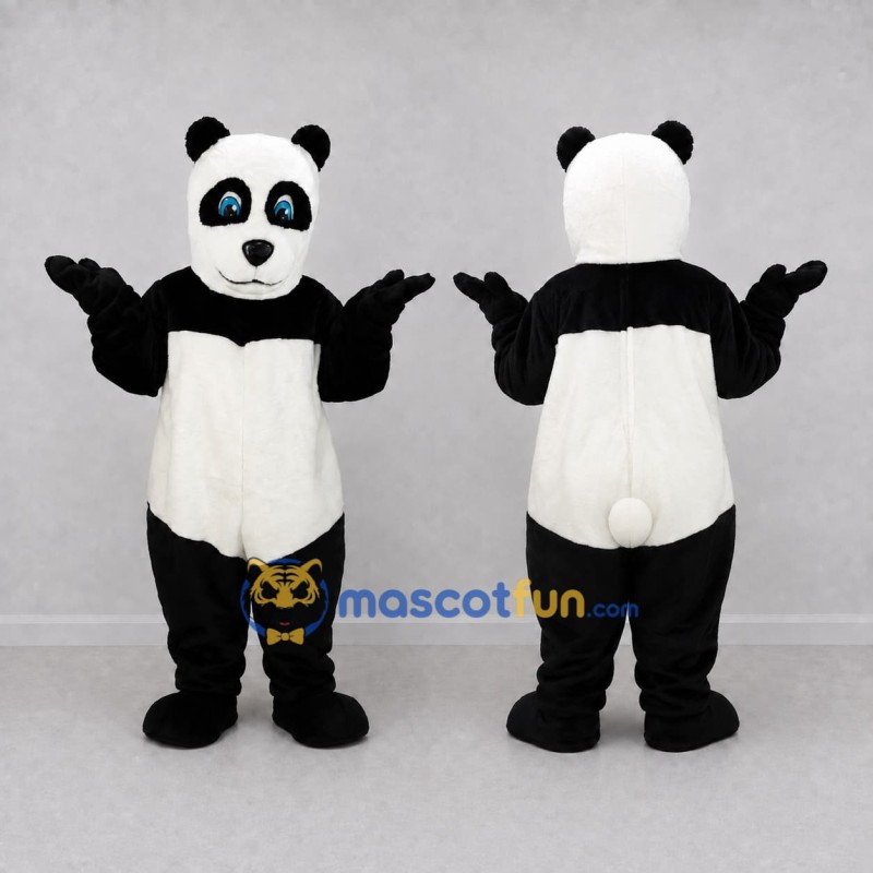 Custom Black and White Panda Mascot Costume Adult Full Body Suit for Children's Events Custom Black and White Panda Mascot Costume Adult Full Body Suit for Children's Events