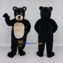 Custom Black and Tan Bear Mascot Costume Adult Full Body Suit for School Events