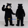 Custom Black and Cream Bear Mascot Costume Adult Full Body Suit for Wildlife Events Custom Black and Cream Bear Mascot Costume Adult Full Body Suit for Wildlife Events