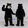 Custom Black and Cream Bear Mascot Costume Adult Full Body Suit for Wildlife Events