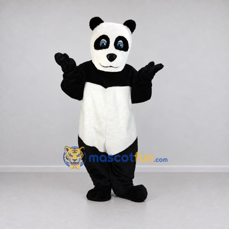 Custom Black and White Panda Mascot Costume Adult Full Body Suit for Children's Events Custom Black and White Panda Mascot Costume Adult Full Body Suit for Children's Events