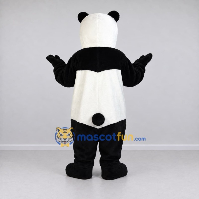 Custom Black and White Panda Mascot Costume Adult Full Body Suit for Children's Events Custom Black and White Panda Mascot Costume Adult Full Body Suit for Children's Events