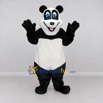 Custom Black and White Panda Mascot Costume Adult Full Body Suit for Children's Events Custom Black and White Panda Mascot Costume Adult Full Body Suit for Children's Events
