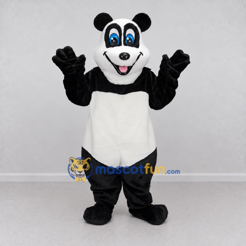 Custom Black and White Panda Mascot Costume Adult Full Body Suit for Children's Events Custom Black and White Panda Mascot Costume Adult Full Body Suit for Children's Events