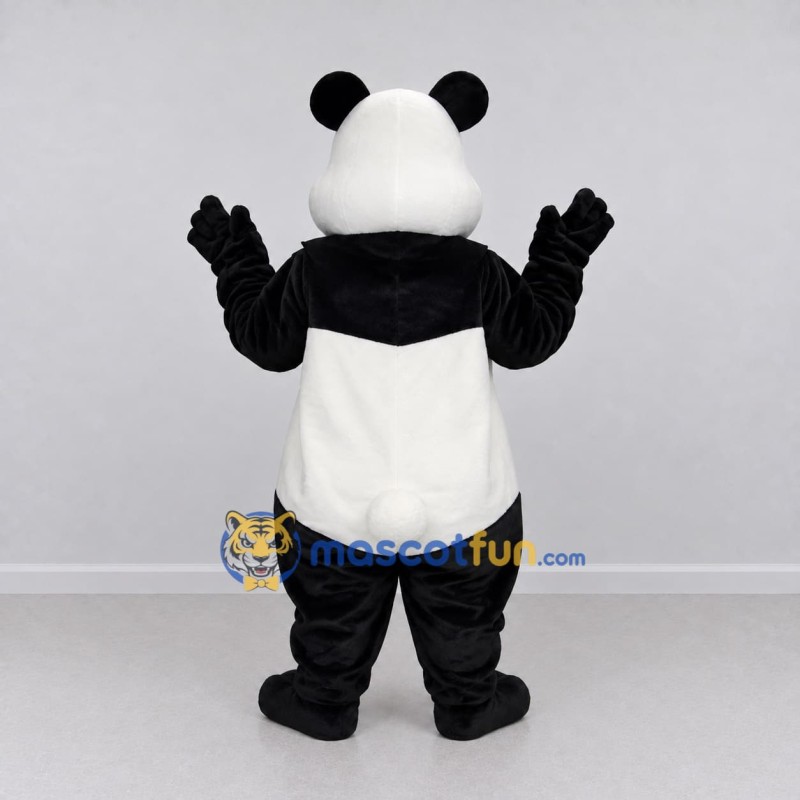 Custom Black and White Panda Mascot Costume Adult Full Body Suit for Children's Events Custom Black and White Panda Mascot Costume Adult Full Body Suit for Children's Events