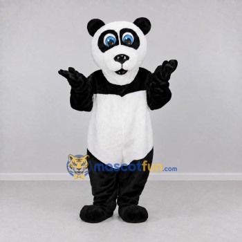 Custom Black and White Panda Mascot Costume Adult Full Body Suit for Children's Events Custom Black and White Panda Mascot Costume Adult Full Body Suit for Children's Events