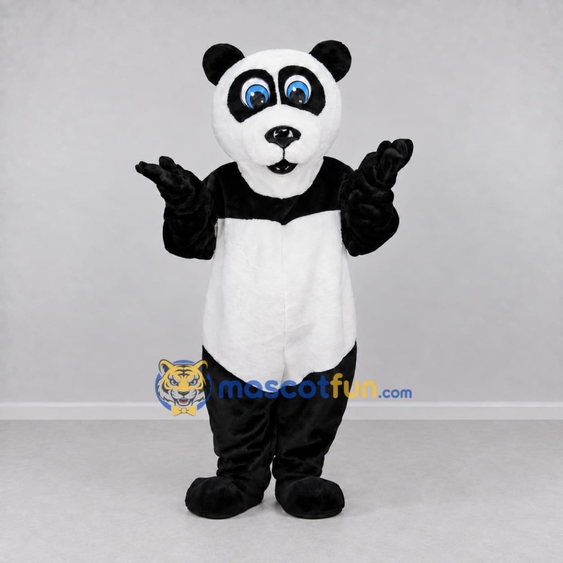 Custom Black and White Panda Mascot Costume Adult Full Body Suit for Children's Events Custom Black and White Panda Mascot Costume Adult Full Body Suit for Children's Events