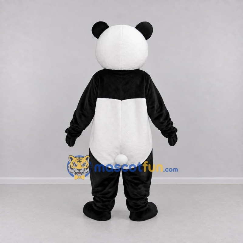 Custom Black and White Panda Mascot Costume Adult Full Body Suit for Children's Events Custom Black and White Panda Mascot Costume Adult Full Body Suit for Children's Events