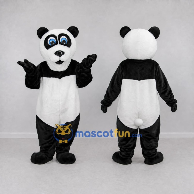 Custom Black and White Panda Mascot Costume Adult Full Body Suit for Children's Events Custom Black and White Panda Mascot Costume Adult Full Body Suit for Children's Events