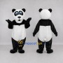 Custom Black and White Panda Mascot Costume Adult Full Body Suit for Children's Events