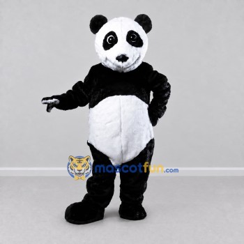 Custom Black and White Panda Mascot Costume Adult Full Body Suit for Wildlife Events Custom Black and White Panda Mascot Costume Adult Full Body Suit for Wildlife Events
